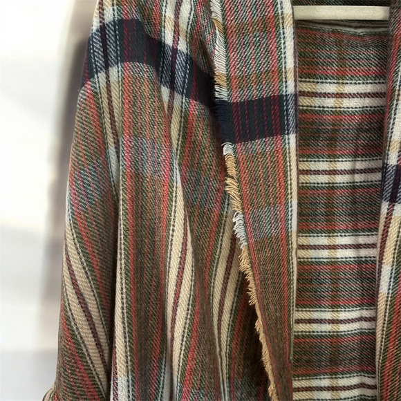 Comfyluxe Soft Plaid Shawl/Cardigan NWT - Picture 2 of 4